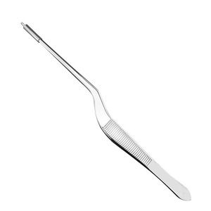 Ear Cleaning Tweezers Stainless Steel 14Cm 16.2Cm Silver Rose Gold Black Curved Tip For Ear Wax Removal - Product Image 2