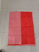 Sacs tissés en polypropylène rouge et rose de 100 kg pour maïs et riz