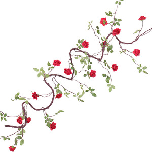 Wholesale White Dry Rattan <b>Artificial</b> Rose <b>Vines</b> High Simulation Floral Garland For Wedding Scene Layout Home Decor - Product Image 4