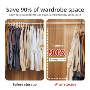 Nuevo organizador mágico multicapa para pantalones, colgador plegable de ropa para armario, para viajes, tiendas de ropa, material plástico - Product Image 2