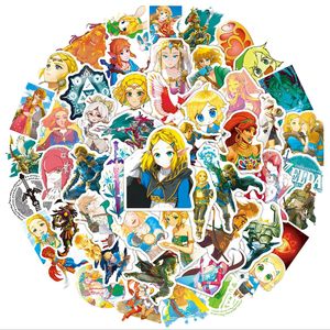 50 pièces Offre Spéciale légende de <span class=keywords><strong>Zelda</strong></span> larmes du royaume Graffiti autocollants pour bouteille voiture étanche dessin animé jeu autocollant - Product Image 2