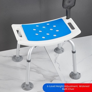 Aluminum Shower Commode Chair Slip Resistant Bath Chair for Hospital & Home - Product Image 3