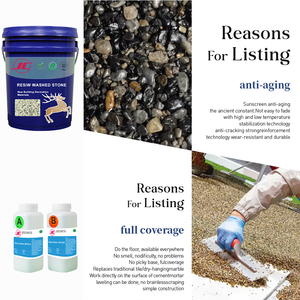 Nieuwe product prefab gemateriaaliseerde materialen hars gewassen steen buitenverf voor vloeren - Product Image 3