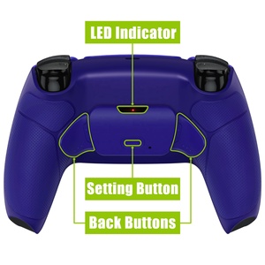 EXtremeRate Rubberized Cobalt Blue Remappable RISE V3 Remap Kit for PS5 Controller BDM-030/040/050 - Product Image 3