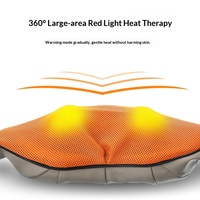 Coussin de massage ergonomique enveloppant le cou, appareil de pétrissage électrique compact pour détendre les muscles endoloris et la fatigue quotidienne