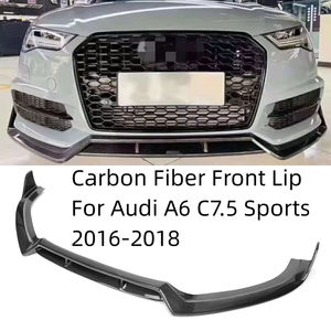 Spoiler Diffusore per Paraurti Anteriore Stile KB in Vera Fibra di Carbonio di Alta Qualità per Audi <span class=keywords><strong>A6</strong></span> S6 C7.5 2016 2017 <span class=keywords><strong>2018</strong></span> - Product Image 4