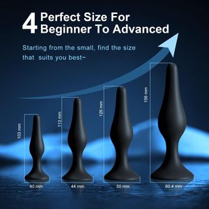 4PCS Anal Spielzeug, Anal Training Kit Prostata-Massage gerät für Anfänger Fort geschrittene, Sexspielzeug für Erwachsene für Männer Paar Vergnügen - Product Image 3