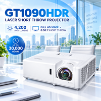 Projecteur laser à courte focale Optoma GT1090HDR 4200 ANSI 1080P avec entrée 4K HDR pour salle de classe, bureau, simulateur de golf, approvisionnement en gros