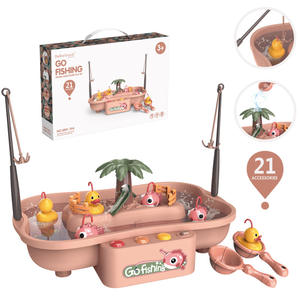 Jouets de pêche en plastique, 5 pièces, bon marché, poisson de canard pour enfants avec ensemble, été - Product Image 4