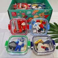 Gomme à effacer en forme de dessin animé d'astronaute, détachable et assemblable, thème dessert, cadeau mignon et créatif pour la Journée des enfants