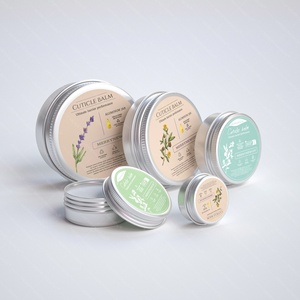 Envase de Aluminio Ecológico para Cosméticos, Tarro de Aluminio para Bálsamo de Cutículas, Impresión de Etiquetas, Latas con Logotipo Personalizado - Product Image 1