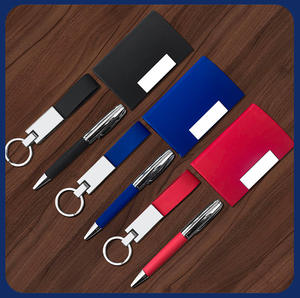 Regalos Promocionales IStapromo con Logotipo Impreso, Set de Regalos Corporativos, Porta Tarjetas de Visita, Llavero Metálico, Bolígrafo para Tomar Notas para Clientes - Product Image 6