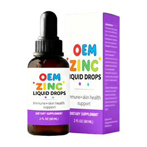 Usine GMP OEM Produits les plus vendus Gouttes de zinc liquides pour les tout-petits, les nourrissons et les adultes Formule et emballage personnalisés Complément alimentaire - Product Image 2