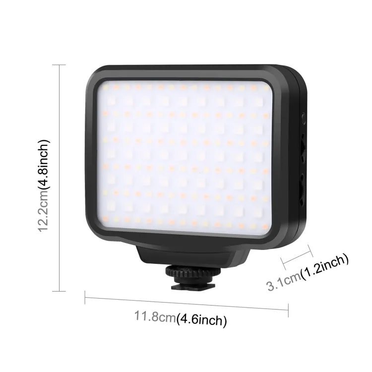 Venta Directa PULUZ Pocket 2500-9900K + RGB Luz de relleno de belleza a todo color Luz de relleno LED de fotografía en cámara de mano