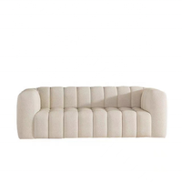 Ensemble de canapés d'angle capitonnés en tissu cachemire de luxe, fabriqué en usine, canapé-lit KD personnalisable pour hôtel et salon