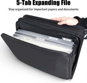 Carpeta con Cierre BSCI de Muestra Gratuita, con 3 Anillas, Asa, Correa de Hombro Extraíble y Bolsillos, Carpeta con Cierre para Material Escolar - Product Image 3