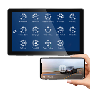 7 "Pantalla táctil 1440P Blackbox inalámbrico Android Auto CarPlay coche estéreo Radio Bluetooth coche camión vehículo comercial 4K cámara de salpicadero - Product Image 1