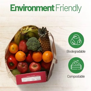 Bolsa de mano de cáñamo de algodón reciclado de tamaño mediano, Asa tejida impermeable orgánica, logotipo personalizado, letras impresas a la moda PE - Product Image 6