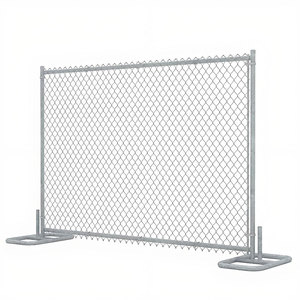 Barrière extérieure durable de conception de piquet en acier galvanisé de barrière provisoire de maillon de chaîne bon marché - Product Image 6