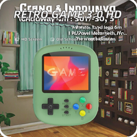 Nouvelle console de jeu portable 2025 avec grand écran HD de 3,0 pouces, système d'exploitation Android, batterie de 1200 mAh, jeux rétro