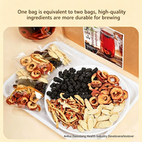 Thé Frais de Mûrier, Aubépine et Astragale Baotou – Sachet de Thé Artisanal Anhui Bozhou pour la Préservation de la Santé – Petits Sachets Individuels