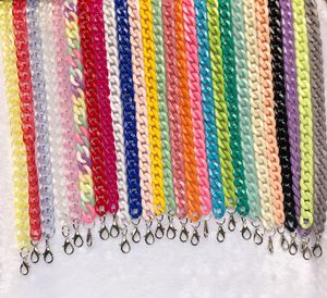 Porte-<span class=keywords><strong>lunettes</strong></span>/chaîne à <span class=keywords><strong>lunettes</strong></span> en acétate acrylique, grand sac plat et <span class=keywords><strong>tendance</strong></span>, collier à la mode, porte-<span class=keywords><strong>lunettes</strong></span> épais - Product Image 5