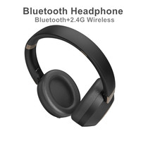 Headset Gaming Dual Mode Over-ear dengan ANC, Headphone Nirkabel, Driver Dinamis, Latensi Rendah & Mikrofon, Headband Lipat yang Dapat Disesuaikan