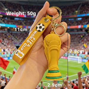 Llavero de Goma Duradero con la Mascota de la Copa Mundial de Fútbol 2026 y Regalos para Fanáticos, Venta al Por Mayor - Product Image 1