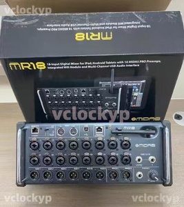 MR18 18 Input 8-Bus Digital <b>Mixer</b> with WiFi Module Multi-CH <b>USB</b> Audio Interface - Product Image 1