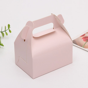 Vente en gros personnalisé Fête d'anniversaire pour enfants Mariage Baby Shower Papier kraft brun Cadeau de pignon Boîte de faveur Boîtes <span class=keywords><strong>à</strong></span> friandises - Product Image 4