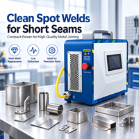 Soudeuse à points au laser à fibre optique QCW, machine de soudage de précision portable pour les coutures courtes, les petits composants et les travaux métalliques fins