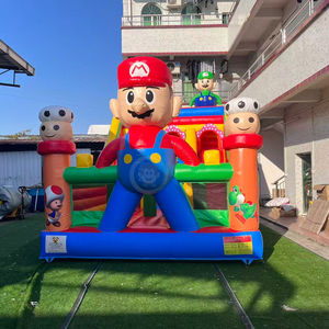 Toboganes Inflables Dobles para Parque de Diversiones, Tobogán Inflable de <span class=keywords><strong>Mario</strong></span> <span class=keywords><strong>Bros</strong></span> con Soplador Gratuito - Product Image 3