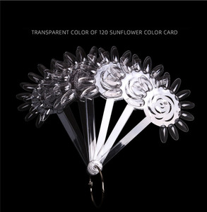 3 Knots Nail Art Thực Hành Mẹo Hiển Thị Ba Lan Ban False Nail Mẫu Gậy Trong Suốt Fan-Shaped Nail Swatch Gậy Với Vòng - Product Image 6