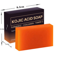 Savon Artisanal Original OEM ODM au Curcuma et à l'Acide Kojique pour Éclaircir la Peau et Nettoyer les Taches Brunes