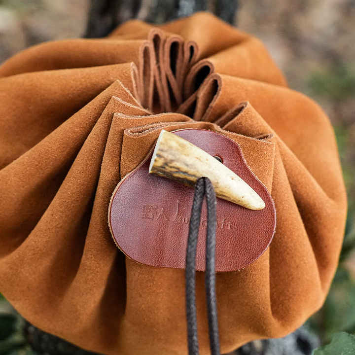 Outdoor cow suede miscellaneous Organizer Bushcraft Camping supplies ...