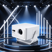 Projecteur portable HY320 Max à courte focale, projecteur LED 1080P, 400 lumens, Android 14, haut-parleurs intégrés, projecteur de poche, projecteur domestique