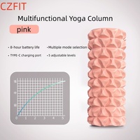 CZFIT Masseur musculaire électrique à axe en mousse, bâton de massage à picots, rouleau de massage, équipement de fitness sportif, colonne vibrante pour le yoga