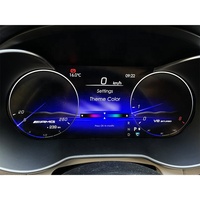 Accesorios Interiores Duraderos para Automóviles, Panel de Instrumentos Digital de 12.3 Pulgadas para Mercedes-Benz Clase C W205 GLC X253