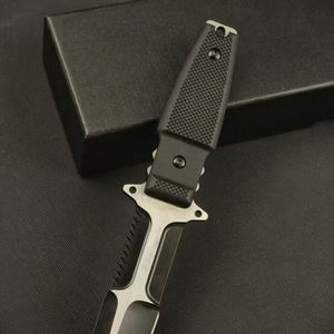 Cuchillo para Exteriores de Acero Inoxidable con Hoja de Punta Caída y Mango G10, Cuchillo de Supervivencia para Camping con Funda - Product Image 2