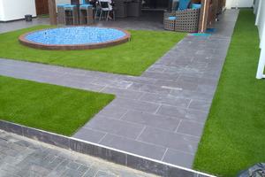 Gazon artificiel naturel de <span class=keywords><strong>jardin</strong></span> d'intérieur de taille personnalisée aménagement paysager herbe pasto sintetico tapis de gazon artificiel - Product Image 4