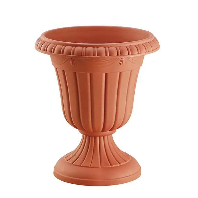 Ludu environmental protection terracotta plastic pot outdoor flower large