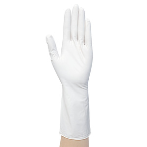Blue Guard Nitrile <b>Gloves</b> 30cm White Powder Free Grain Texture Fingertips For Mechanical Manufacturing - Product Image 3