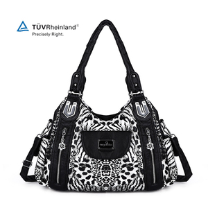Sac à main vintage en PU délavé pour femme, style <span class=keywords><strong>moto</strong></span>, bandoulière, forme de selle, portable, léger, pour le bureau et le quotidien - Product Image 1