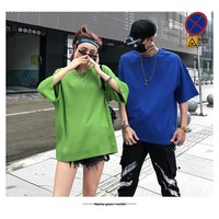 Camiseta Personalizada de 200 g/m², 100 % Algodón, 32S, con Logotipo Personalizado, Impresión Serigrafiada, Hombros Caídos, Manga hasta el Codo, Talla Europea para Hombre