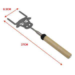 2025 fourchette à Barbecue rétractable en forme de U fourchette à BBQ télescopique ménage Hot Dog ailes de poulet fourchette cuisine BBQ outils de cuisson - Product Image 5