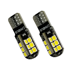 หลอดไฟ LED 2W T10 Canbus 24 SMD 3030 ป้องกันไฟแจ้งเตือนความผิดพลาด ไม่มีขั้ว ไม่จำกัดทิศทาง ใช้ได้กับไฟส่องป้ายทะเบียนรถยนต์ สีแดง 12V - Product Image 1
