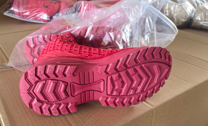 AS33 5AA Red High Top Tactical <b>Boots</b> Breathable Honeycomb Mesh Combat <b>Boots</b> Non Slip Rugged Outsole Lightweight Outdoor <b>Hiking</b> - Product Image 5