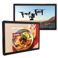 Afficheur numérique tactile capacitif Android 1080P mural de 21,5 pouces pour la publicité intérieure