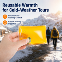 Compresse Chauffante Instantanée Portable Personnalisable avec Logo en Acétate de Sodium, Réutilisable, pour le Corps, le Camping, la Randonnée, Kit de Chaleur d'Urgence