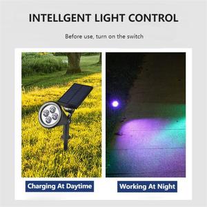 Lampes <span class=keywords><strong>de</strong></span> <span class=keywords><strong>jardin</strong></span> solaires rotatives 4 pièces LED 1.5W polysilicium 18650 batterie 1200mAh lampes LED à énergie solaire, pour l'éclairage <span class=keywords><strong>de</strong></span> <span class=keywords><strong>jardin</strong></span> - Product Image 4